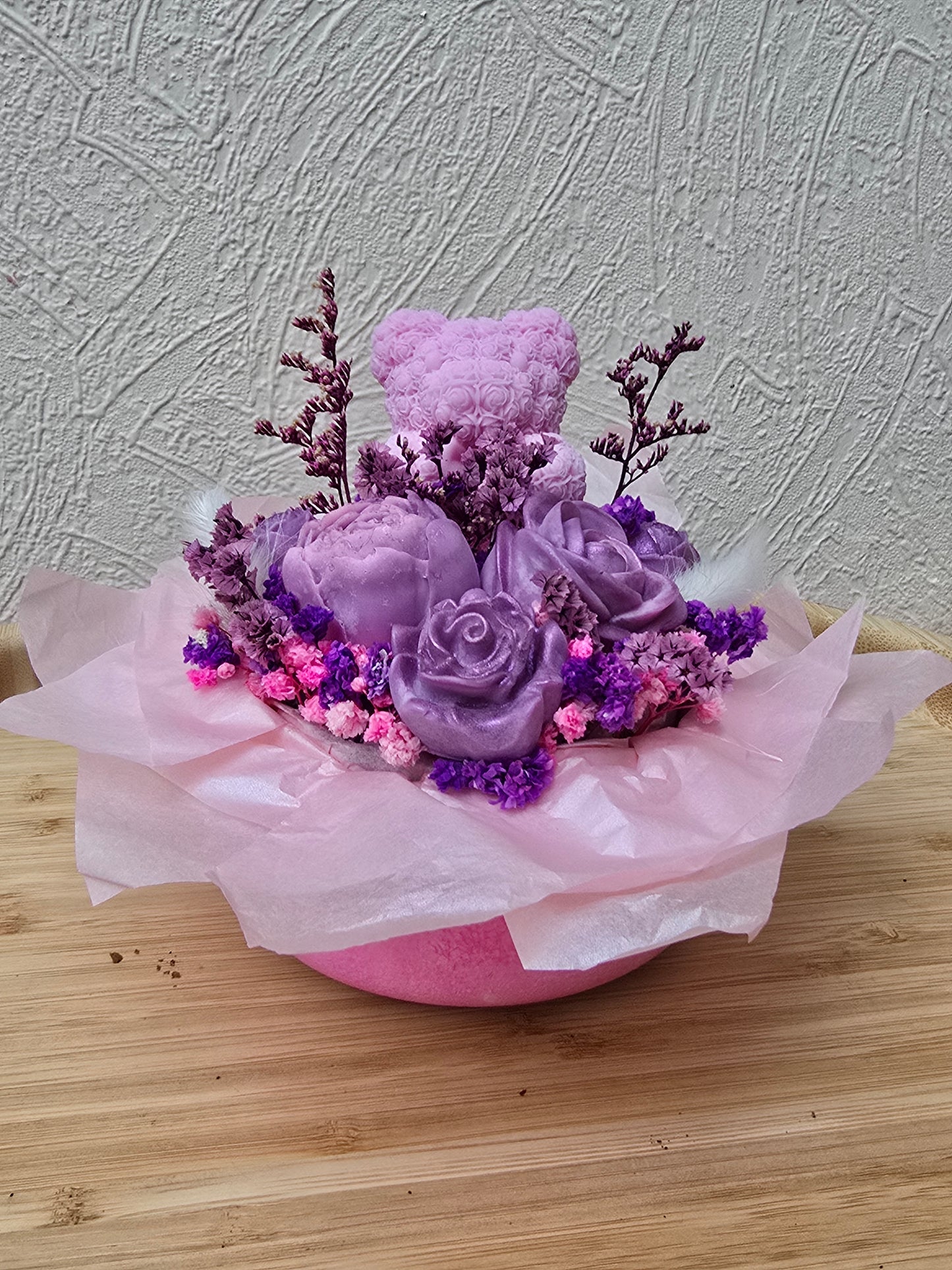 Candlebouquet Fluffy Love - Fleur de cerisier