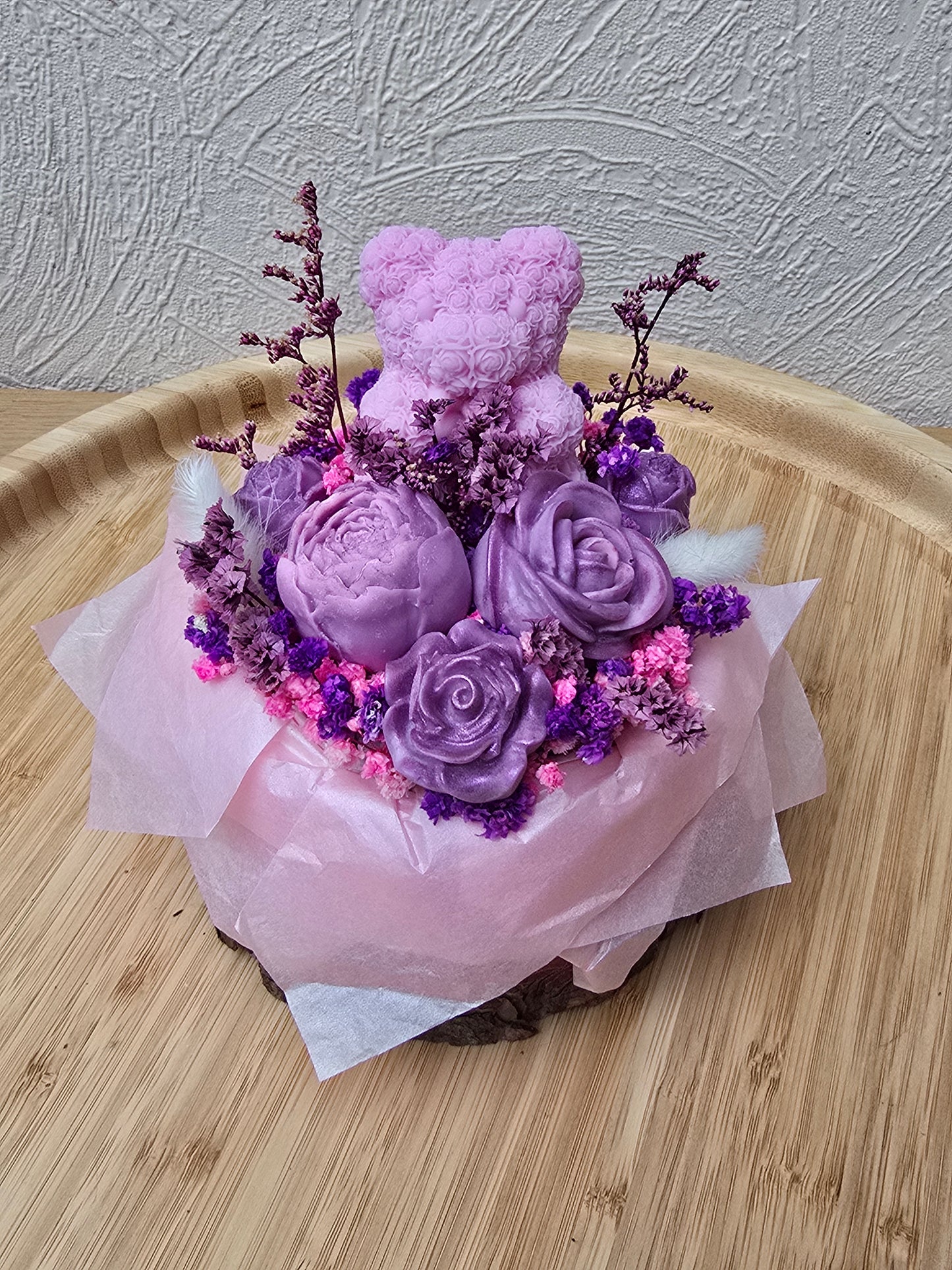 Candlebouquet Fluffy Love - Fleur de cerisier