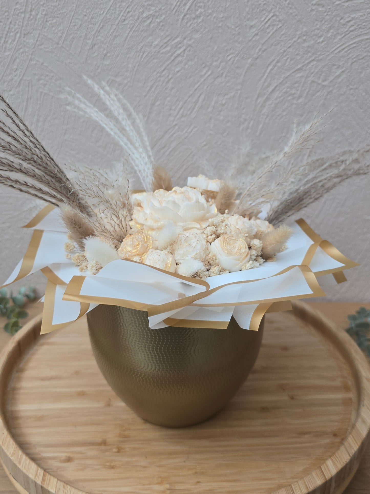 Candlebouquet - Douceur dorée - Ile des fleurs