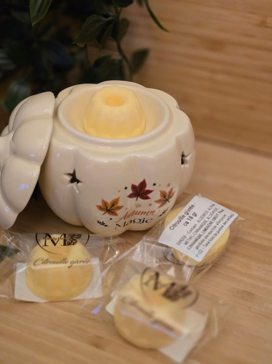 Fondant parfumé artisanal - 18gr - Citrouille givrée