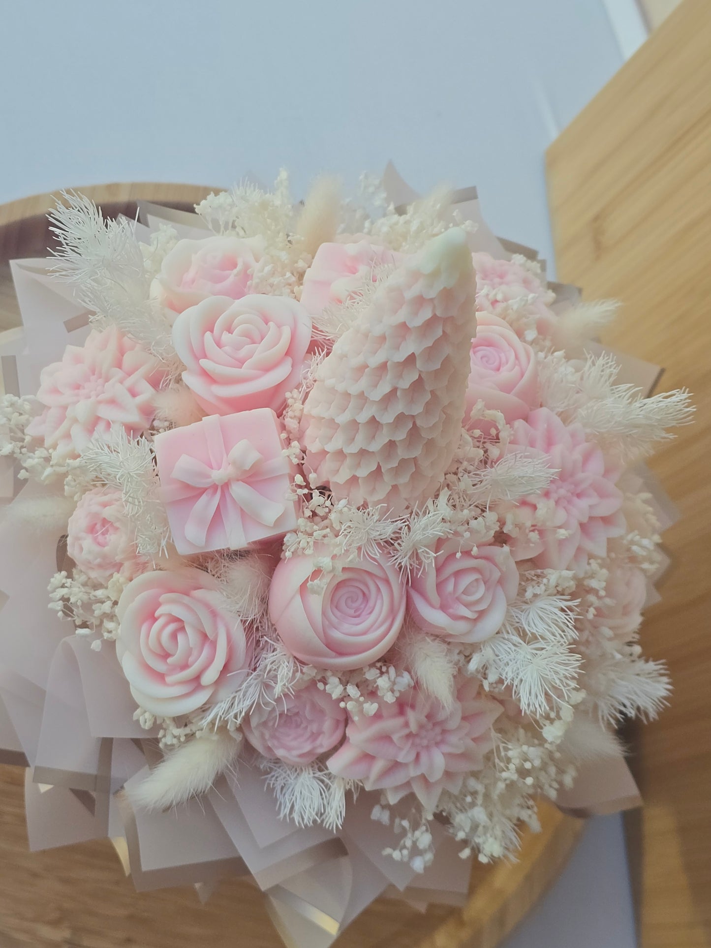 Candlebouquet - Pink Xmas