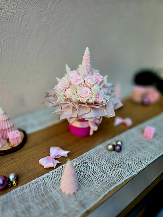 Candlebouquet - Pink Xmas