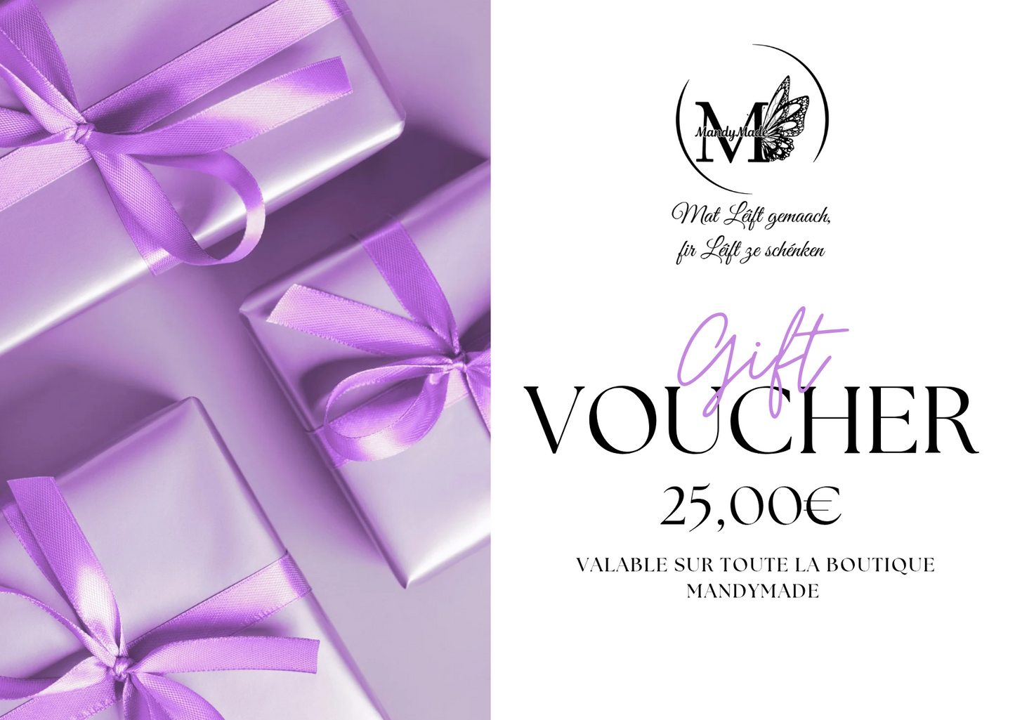 Chèque Cadeau MandyMade