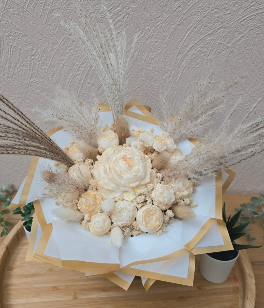 Candlebouquet - Douceur dorée - Ile des fleurs