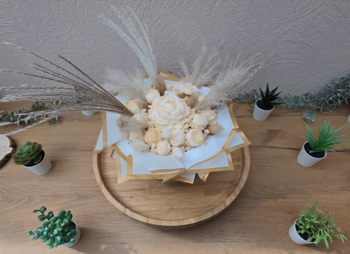 Candlebouquet - Douceur dorée - Ile des fleurs