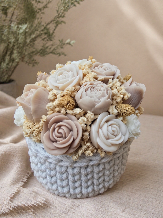CandleBouquet „Nature Bloom Love“ - Unikat