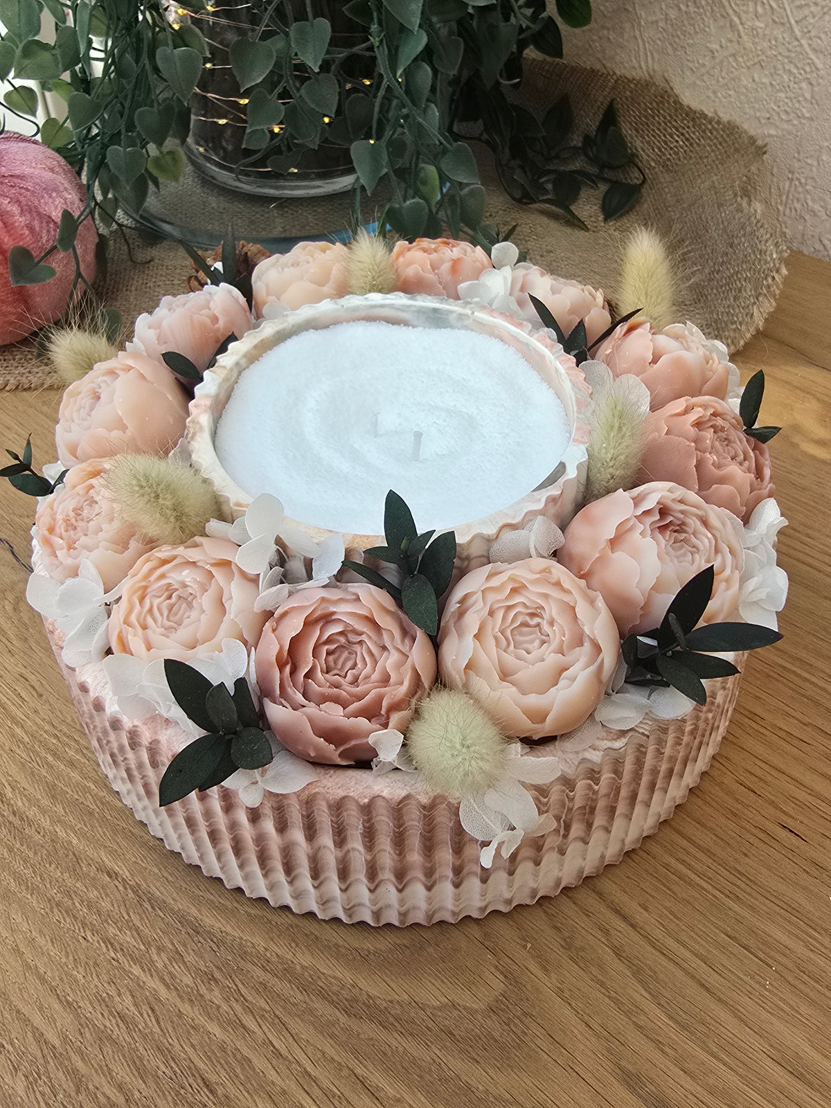 QUIET RITUAL – Candle & Bouquet Dried Rose