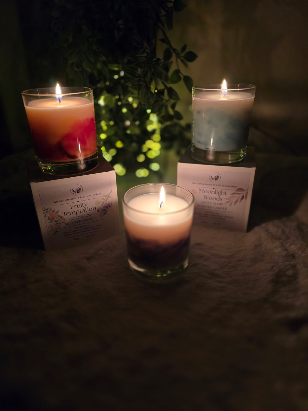 QUIET GLOW Scented Candle - Fruity Temptation