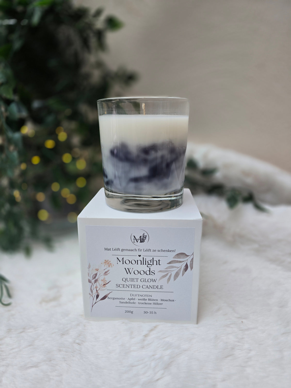 QUIET GLOW Scented Candle - Moonlight Woods