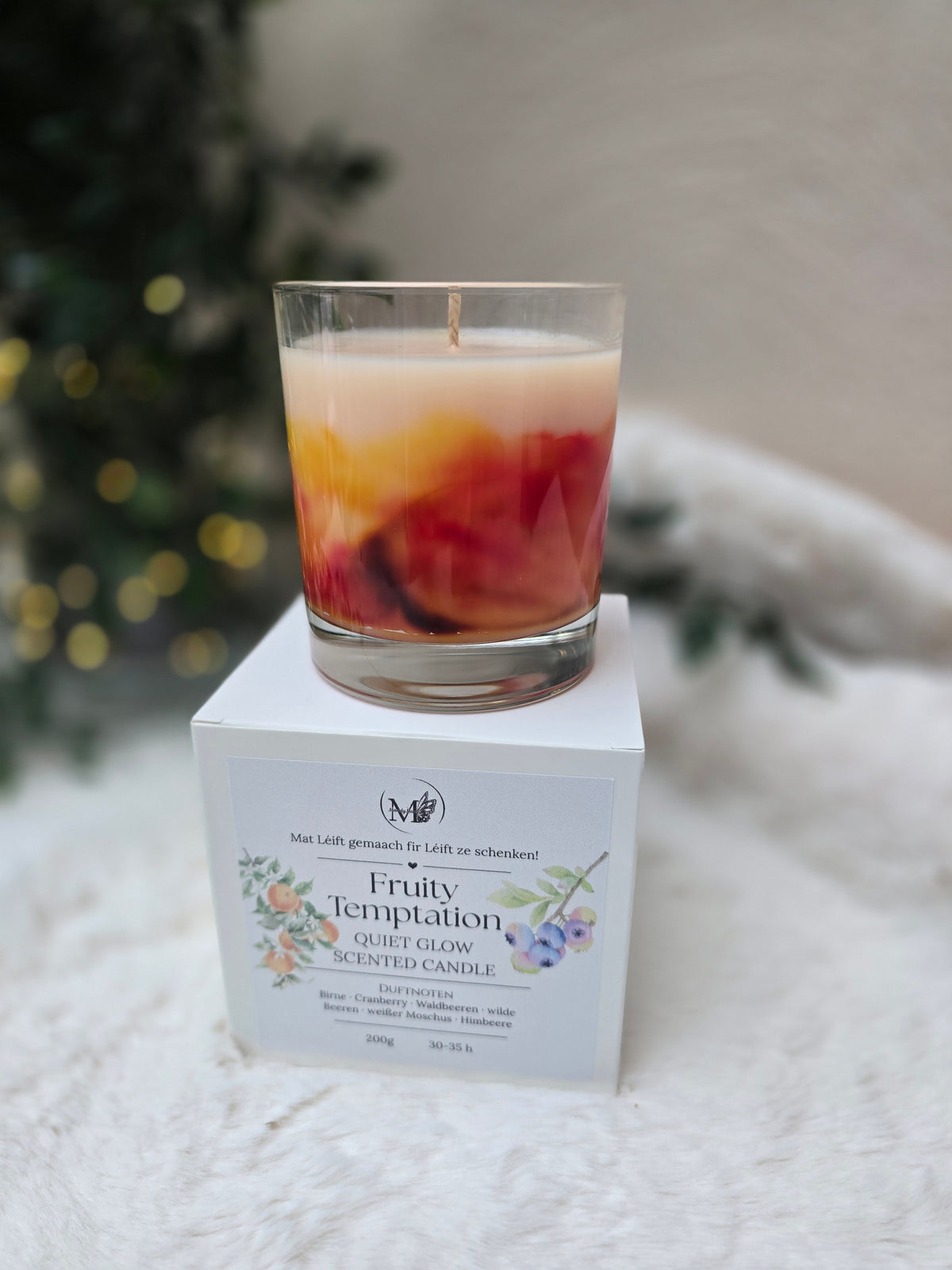 QUIET GLOW Scented Candle - Fruity Temptation