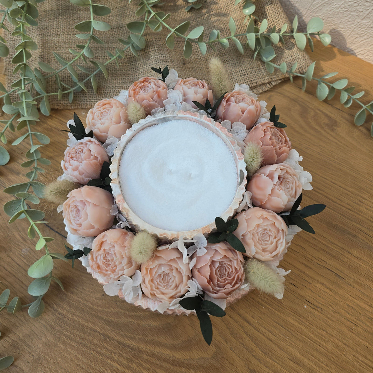 QUIET RITUAL – Candle & Bouquet Dried Rose