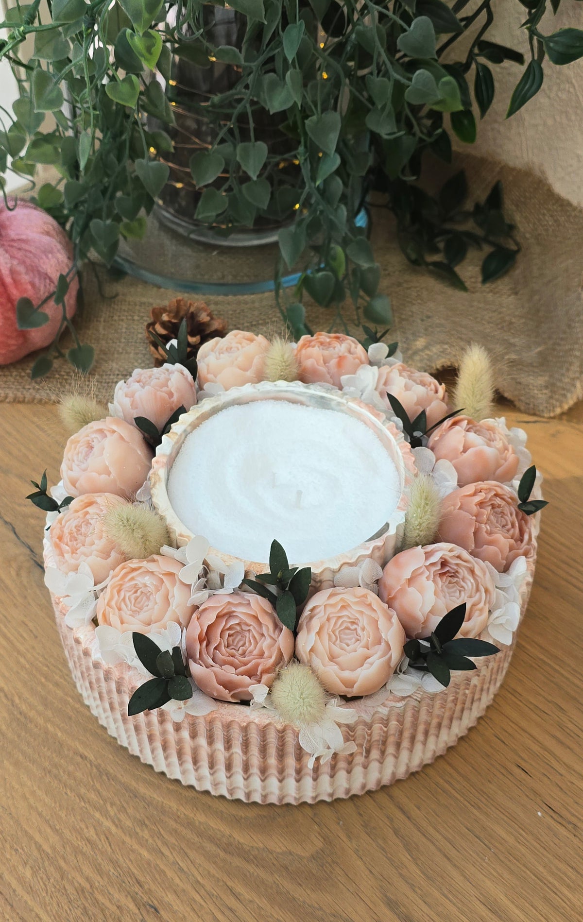 QUIET RITUAL – Candle & Bouquet Dried Rose