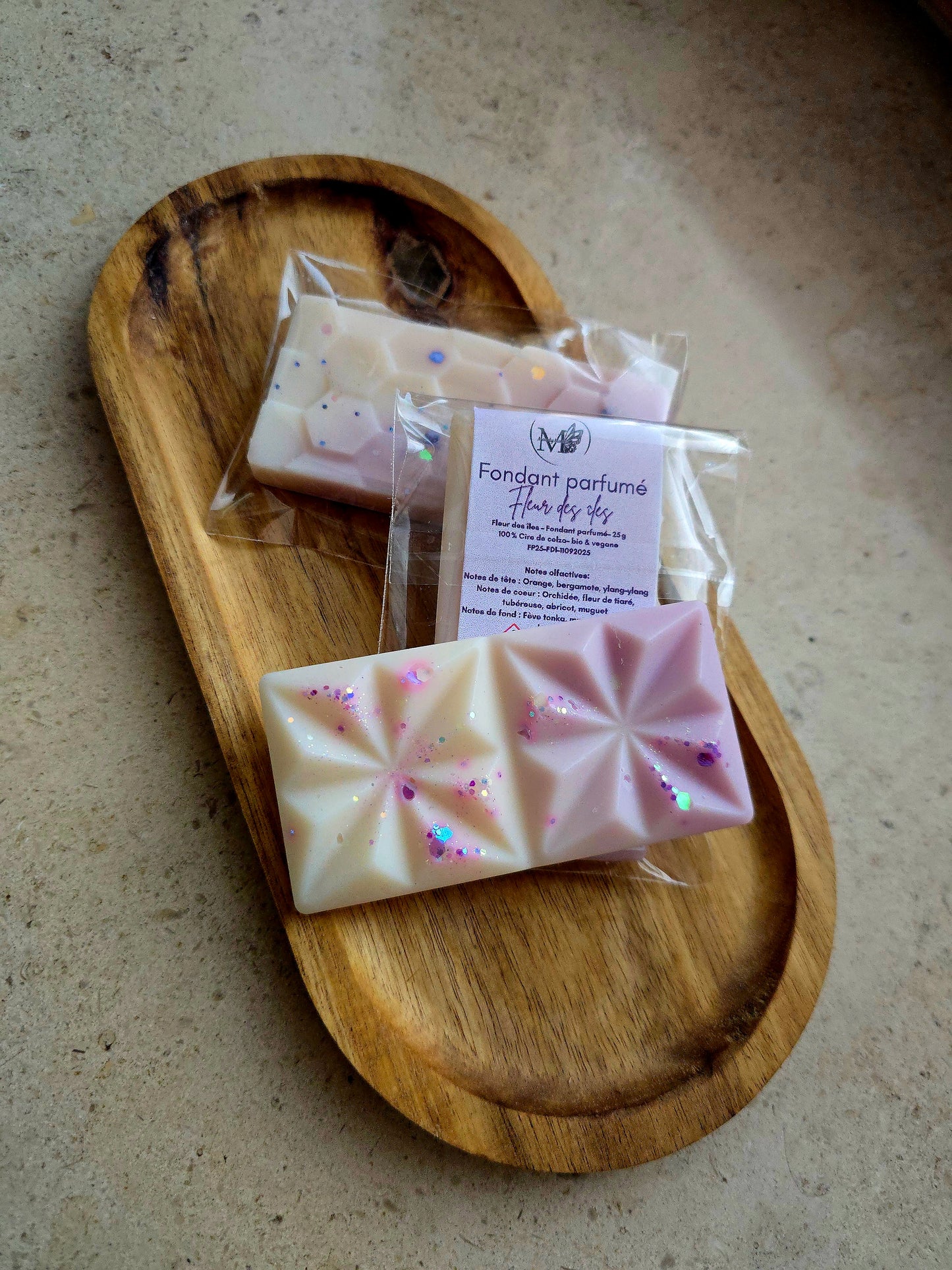 Fondant parfumé artisanal - 25gr - Fleur des îles